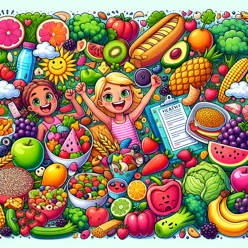 Poster Makanan Sehat Kartun: Panduan Edukatif untuk Anak-anak Terinspirasi